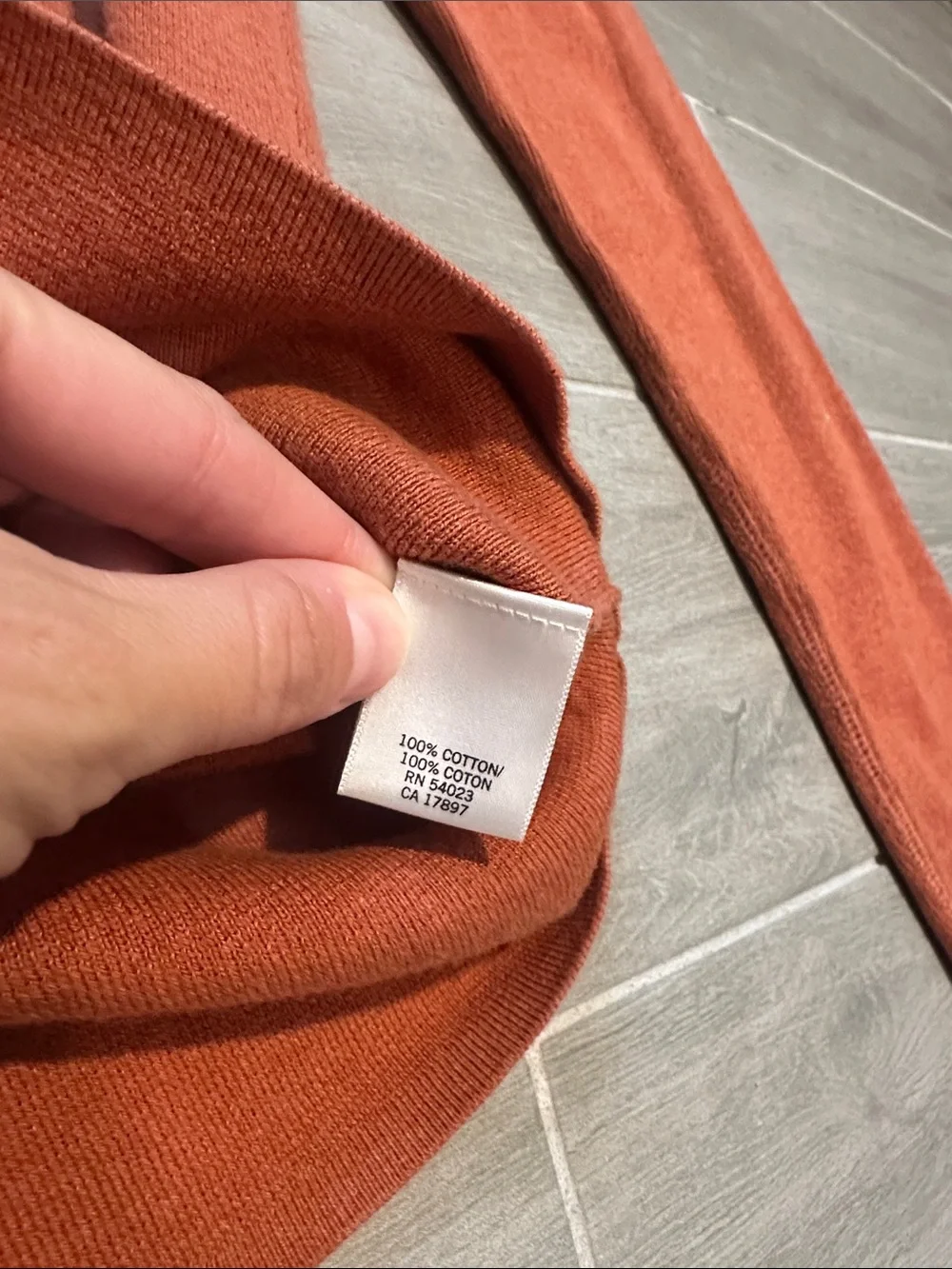 Banana Republic Men's Crewneck Sweater - Rust Orange